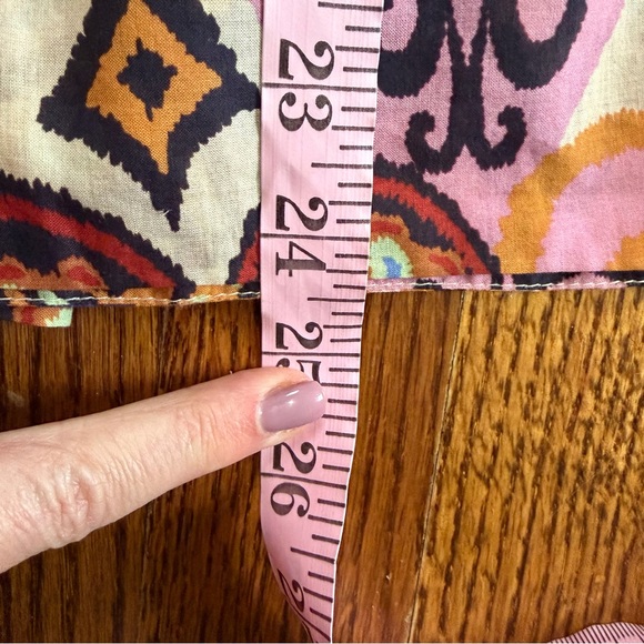 FARM Rio Heart Design Long Sleeve Blouse Peter Pan Collar Size Small, NWT - Picture 9 of 11